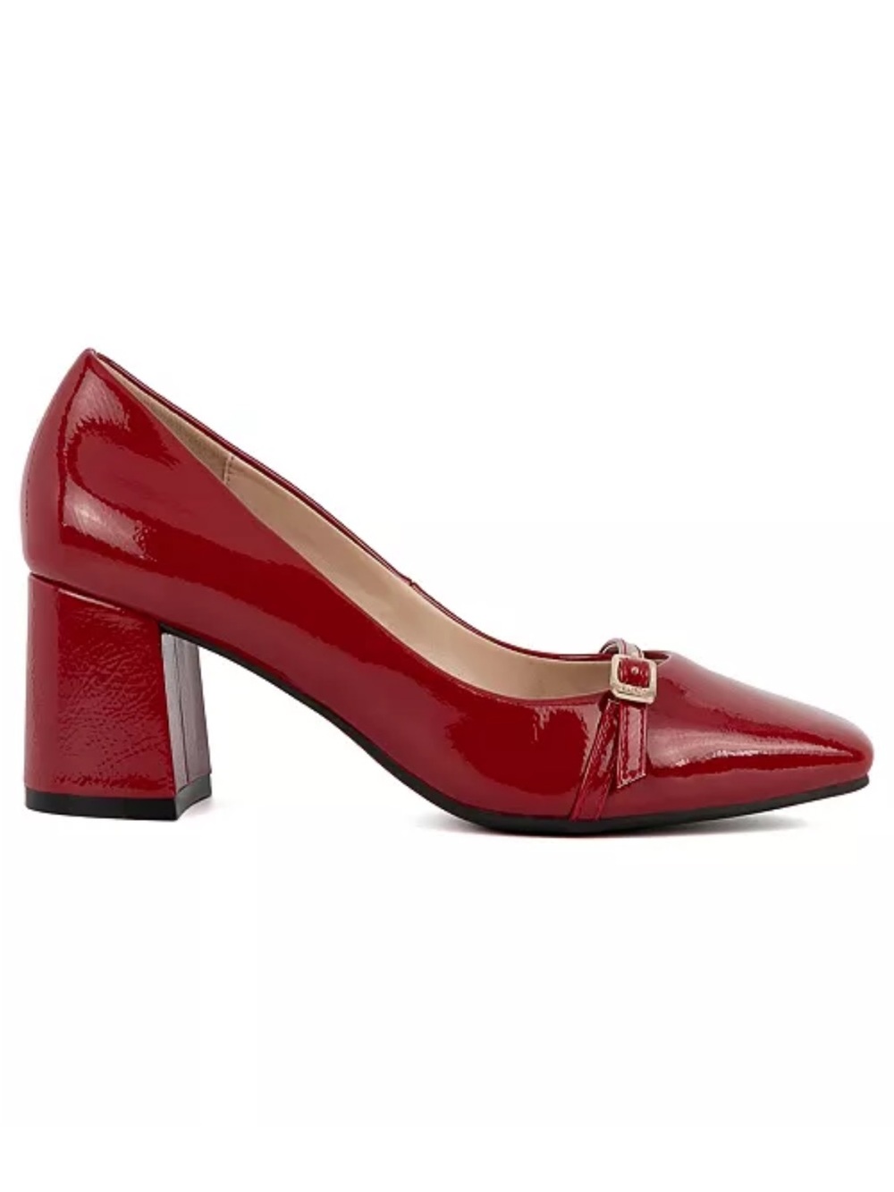 Jones New York Women's Aubin Patent Block Heel Pumps - Picture 2 of 4